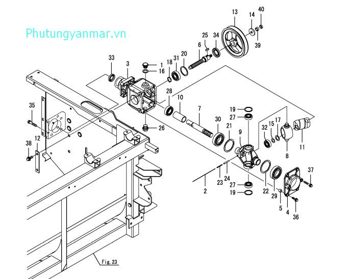 Vỏ truyền động lưỡi gặt